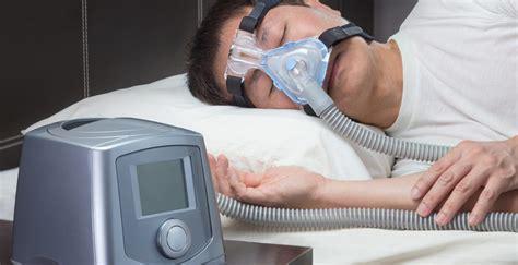man with cpap machine